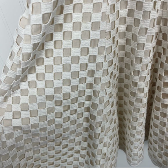 TIBI Sonoran Eyelet Ivory Cutout Cotton Dress - Picture 3 of 7